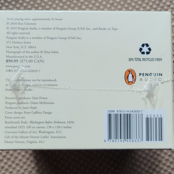 George Washington History: A Life 42 hrs  33 CDs - Picture 3 of 3